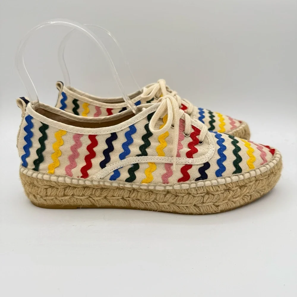 Loeffler Randall Alfie Espadrille Sneakers 38 Rainbow